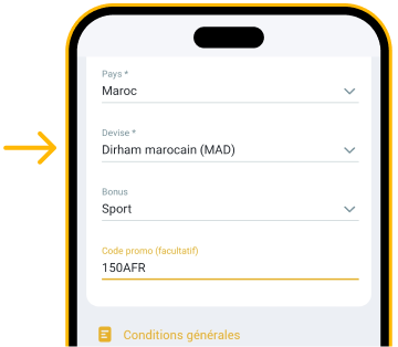 Choisir la devise  Melbet APK Télécharger