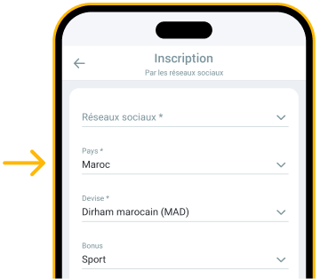 Sélectionner le pays Melbet APK Télécharger