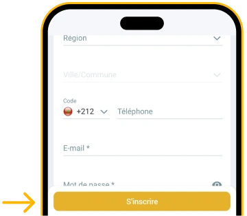 Valider en cliquant sur le bouton « S’inscrire » Melbet APK Télécharger